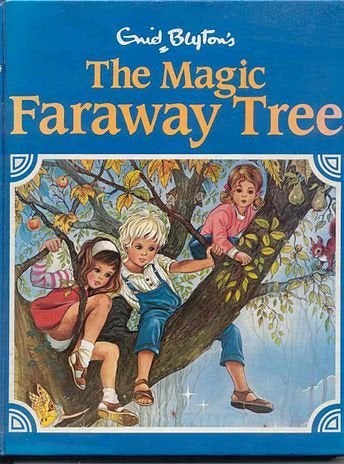 Enid Blyton's stories revolve around three children who discover an enchanted tree which has magical lands at the top of its 