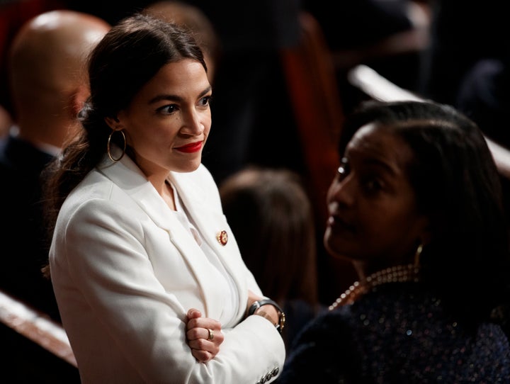 Rep. Alexandria Ocasio-Cortez was one of only three Democrats to vote against the rules package because of the inclusion