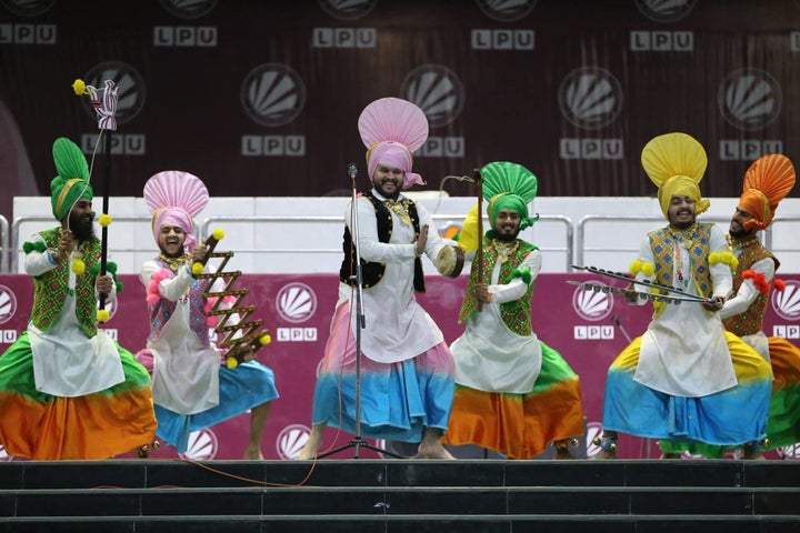 Students of the Lovely Professional University presenting cultural programme at the ongoing 106th edition of the Indian Science Congress here