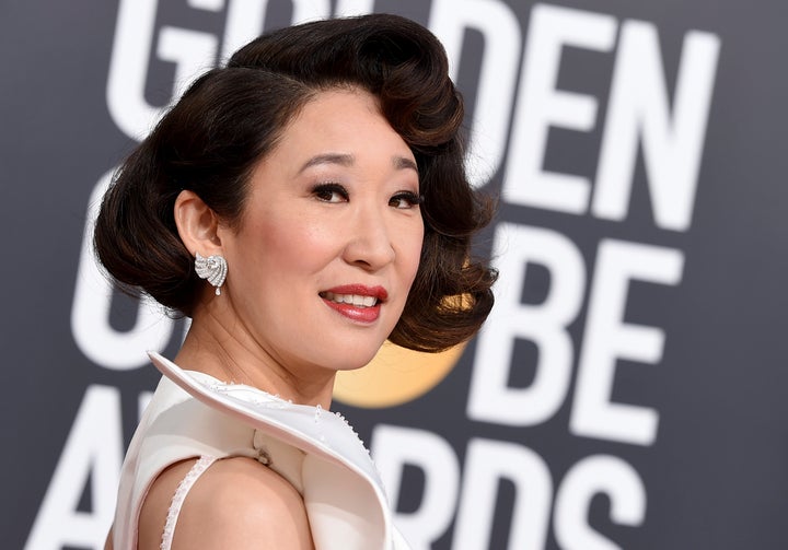 Sandra Oh arrives at the 76th annual Golden Globe Awards at the Beverly Hilton Hotel on Jan. 6, 2019, in Beverly Hills, Calif