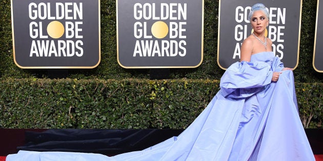 Lady Gaga attends the 76th Annual Golden Globe Awards at The Beverly Hilton Hotel on January 6, 2019...