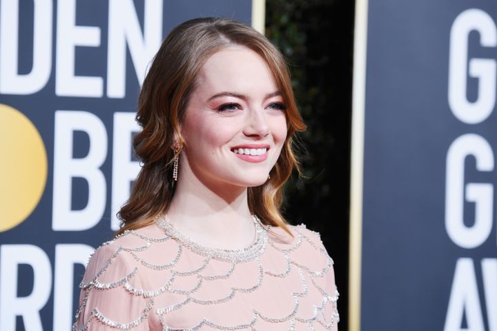 Emma Stone at the Golden Globes