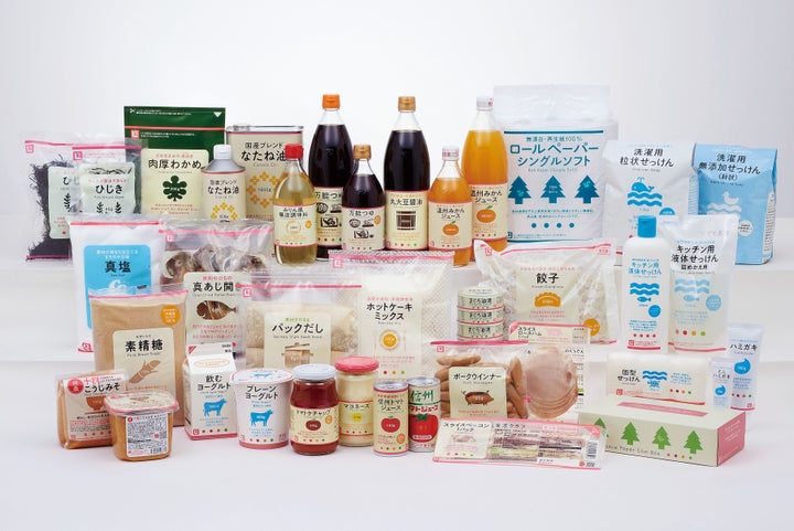 Some of the Seikatsu Club cooperative product range.