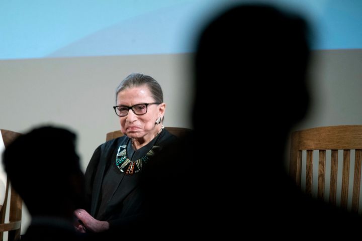 Supreme Court Justice Ruth Bader Ginsburg will work from home Monday but can still participate in cases, according to SCOTUSblog's Amy Howe.