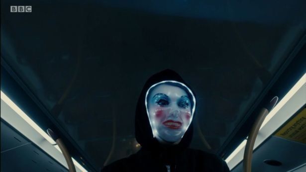 The serial killer at the centre of the new series of Luther wears a white mask surrounded by LEDs to hide his identity and confuse CCTV cameras