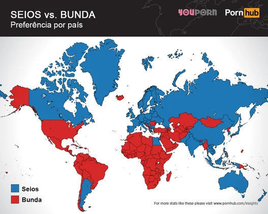 Preferência mundial, peito ou bunda?