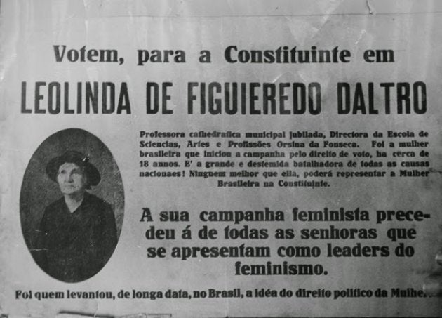 Resultado de imagem para Leolinda Daltro a sufragista