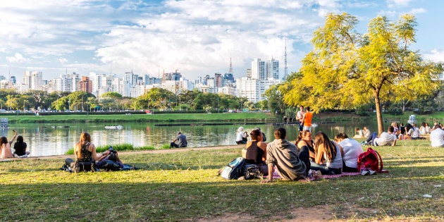 Ibirapuera é um dos maiores parques urbanos do Brasil.