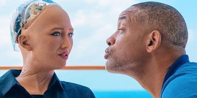 O encontro de Will Smith com a robô Sophia