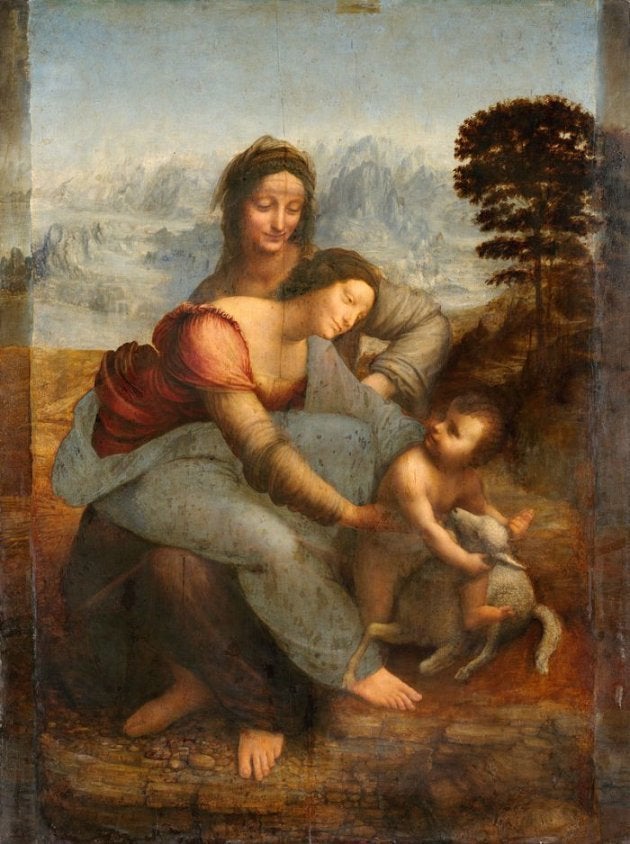 A Virgem, o Menino e Santa Ana, Leonardo da Vinci (1513).