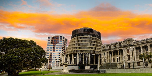 A sede do Parlamento neozelandês, em Wellington.