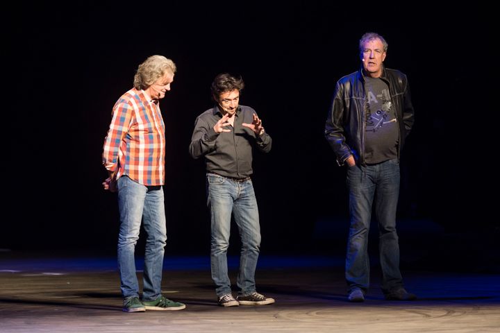 Clarkson with Richard Hammond and James May