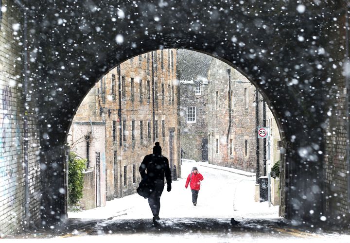 A snowy view of Holyrood, Edinburgh, as the Beast from the East brought wintry weather and freezing temperatures to much of the country