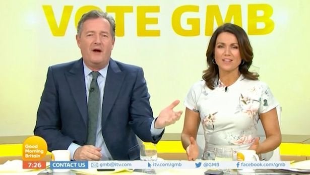 Piers Morgan and Susanna Reid on 'Good Morning Britain'