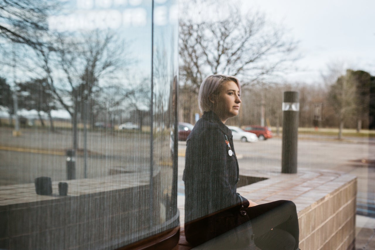 Amanda Thomashow, outside of the MSU Sports Medicine off-campus office where she was assaulted.