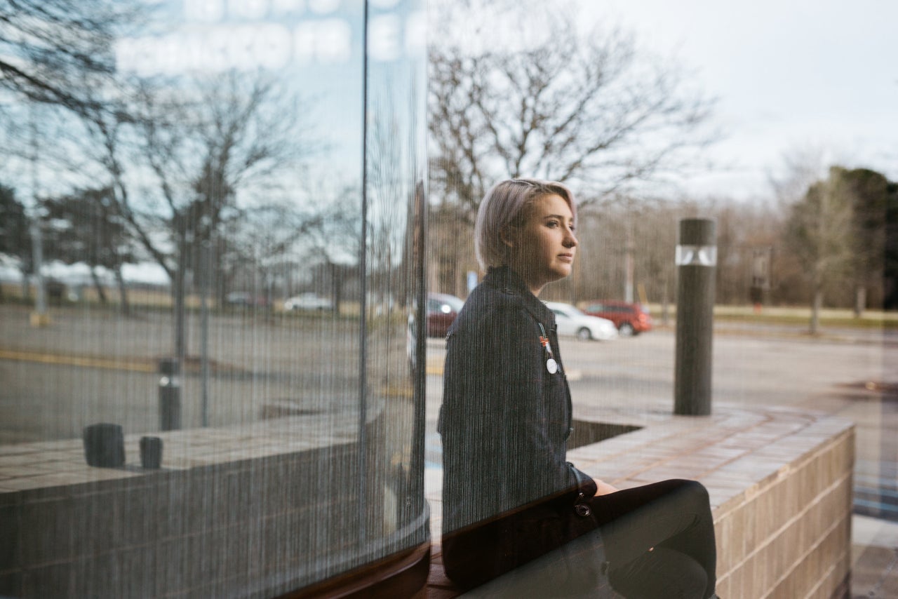 Amanda Thomashow, outside of the MSU Sports Medicine off-campus office where she was assaulted. 