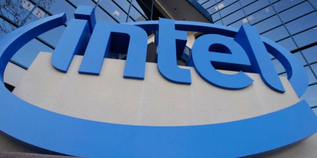 The Intel logo is displayed outside the entrance of Intel headquarters in Santa Clara, Calif., Wednesday, Jan. 12, 2011. Intel Corp., releases quarterly financial results Thursday, Jan. 13, after the market close. (AP Photo/Paul Sakuma)