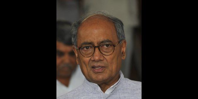 NEW DELHI, INDIA - JULY 21: Senior leader of Congress Digvijay Singh at the Parliament during budget session on July 21, 2014 in New Delhi, India. The government rejected calls for a parliament resolution on the Gaza violence and said the need of the hour was to support the Egyptian-backed ceasefire proposal. (Photo by Vipin Kumar/Hindustan Times via Getty Images)