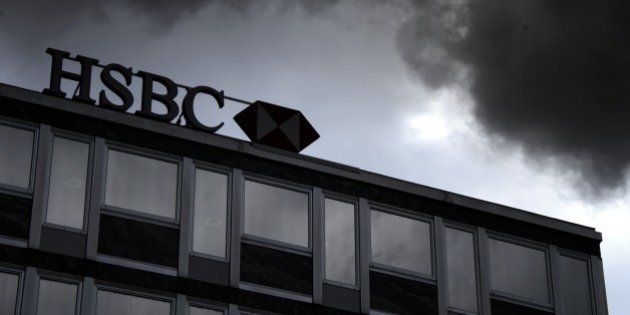 A sign of HSBC private bank (Suisse) is seen on June 14, 2013 in the center of Geneva. AFP PHOTO / FABRICE COFFRINI (Photo credit should read FABRICE COFFRINI/AFP/Getty Images)