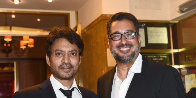 MUNICH, BAYERN - JUNE 30: Irrfan Khan and director Anup Singh attend the 'Qissa' Premiere as part of Filmfest Muenchen 2014 on June 30, 2014 in Munich, Germany. (Photo by Hannes Magerstaedt/Getty Images for Filmfest Muenchen)