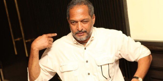 NEW DELHI, INDIA - FEBRUARY 25: Indian actor Nana Patekar during promotion of his upcoming film The Attacks of 26/11 at PVR Rivoli on February 25, 2013 in New Delhi, India. The Hindi crime-thriller film is based on the 2008 Mumbai attacks. (Photo by Manoj Verma/Hindustan Times via Getty Images)