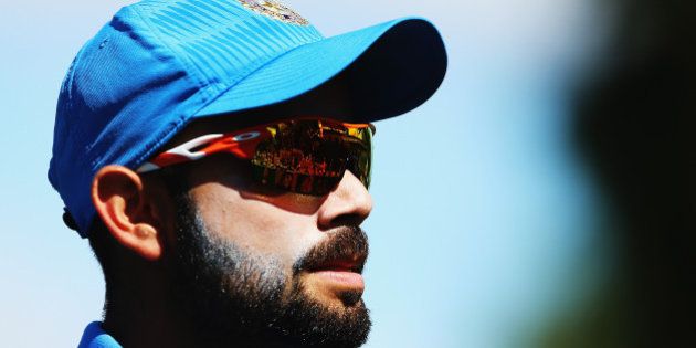 HAMILTON, NEW ZEALAND - MARCH 10: Virat Kohli of India fields during the 2015 ICC Cricket World Cup match between Ireland and India at Seddon Park on March 10, 2015 in Hamilton, New Zealand. (Photo by Hannah Peters/Getty Images)