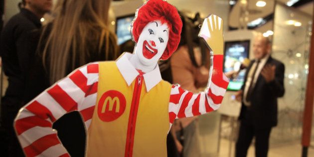 FRANKFURT AM MAIN, GERMANY - MARCH 30: A general view at the new McDonald's Flagship Restaurant at Frankfurt International Airport, Terminal 2, on March 30, 2015 in Frankfurt am Main, Germany. (Photo by Hannelore Foerster/Getty Images)