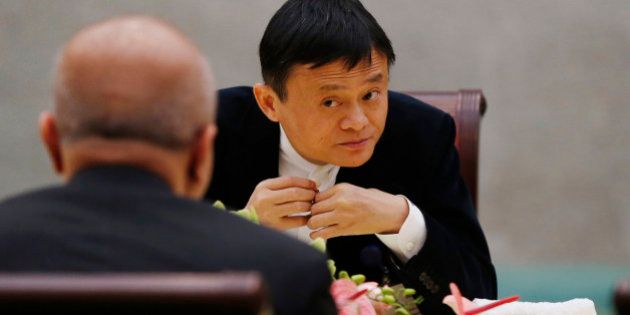 BEIJING, CHINA - MARCH 21: (CHINA OUT) Jack Ma, Chairman of Alibaba attends China Development Forum 2015 at Diaoyutai State Guesthouse on March 21, 2015 in Beijing, China. China Development Forum 2015 was held with the theme of 'China's Economy in the 'New Normal'' at Diaoyutai State Guesthouse on Saturday in Beijing. (Photo by ChinaFotoPress/ChinaFotoPress via Getty Images)