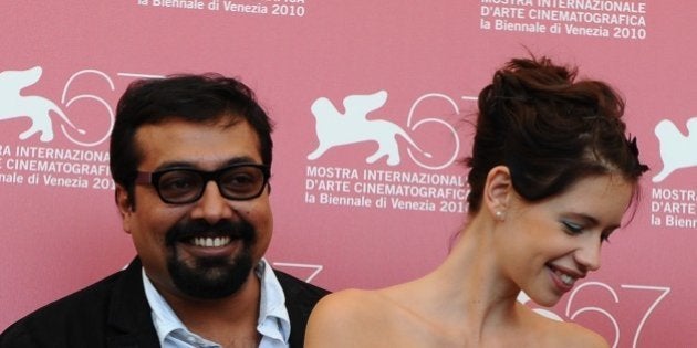 Indian film director Anurag Kashyap (L) and actress Kalki Koechlin pose during the photocall of 'That girl in yellow boots' at the 67th Venice Film Festival on September 9, 2010 at Venice Lido. 'That girl in yellow boots' is presented out of competition. AFP PHOTO / VINCENZO PINTO (Photo credit should read VINCENZO PINTO/AFP/Getty Images)