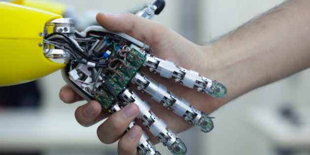 handshake with robot