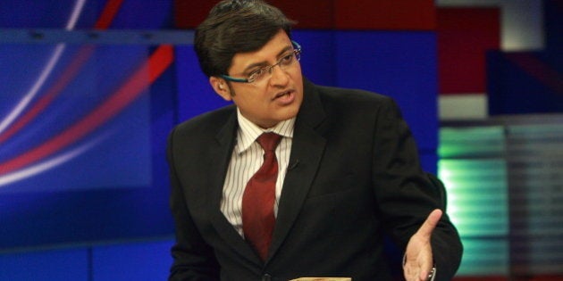 MUMBAI, INDIA â APRIL 03: Arnab Goswami, Indian Journalist, Editor in Chief and News anchor of the news channel Times Now at his office in Mumbai.(Photo by Bhaskar Paul/India Today Group/Getty Images)