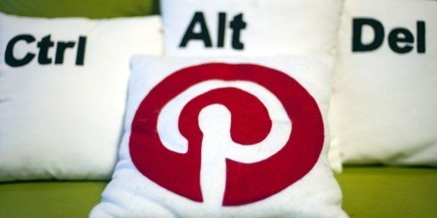 Decorative pillows set the scene at a Pinterest media event at the company's corporate headquarters office in San Francisco, California on April 24, 2014. Pinterest launched a tool to help people quickly sift through the roughly 30 billion 'Pins' on the service's online bulletin boards to find what they like. AFP PHOTO / JOSH EDELSON (Photo credit should read Josh Edelson/AFP/Getty Images)