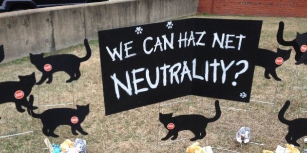 On Jan. 29, 2015 outside the FCC, Free Press organized a a historic battle between two contenders who symbolized the fight over the fate of the Internet. On one side was Net Neutral-i-kitty, representing the millions of Internet users who had spoken out for Net Neutrality over the past year. On the other side was Cable Boss, hailing from the self-serving nation of Comcast.