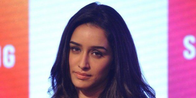 Indian Bollywood actress Shraddha Kapoor looks on during a promotional event in Mumbai on September 17, 2014. AFP PHOTO/STR (Photo credit should read STRDEL/AFP/Getty Images)