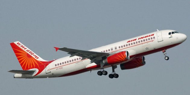 VT-ESC A320-232 of Air India taking off from Dubai on December 7, 2010.