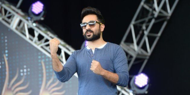 Bollywood actor Vir Das arrives for a rehearsal on stage at the Mid Florida Credit Union Amphitheater ahead of the IIFA Magic of the Movies on the third day of the 15th International Indian Film Academy (IIFA) Awards in Tampa, Florida, April 25, 2014. AFP PHOTO JEWEL SAMAD (Photo credit should read JEWEL SAMAD/AFP/Getty Images)