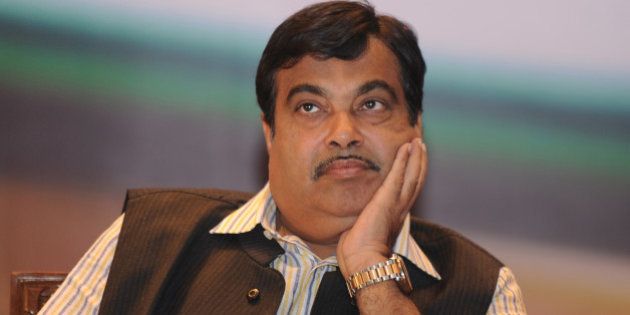 Indian Bharatiya Janata Party (BJP) president, Nitin Gadkari, gestures at a function in New Delhi on November 5,2012. Gadkari has been the target of corruption allegations from anti-corruption activists for alleged financial impropriety in business dealings in connection with his Purti Group, a group of companies with presence across multiple industries such as real estate, energy, and infrastructure . AFP PHOTO/SAJJAD HUSSAIN (Photo credit should read SAJJAD HUSSAIN/AFP/Getty Images)