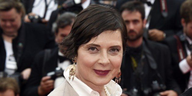 Italian actress and director and President of the Un Certain Regard Jury Isabella Rossellini poses as she arrives for the screening of the film 'An' during the 68th Cannes Film Festival in Cannes, southeastern France, on May 14, 2015. AFP PHOTO / LOIC VENANCE (Photo credit should read LOIC VENANCE/AFP/Getty Images)