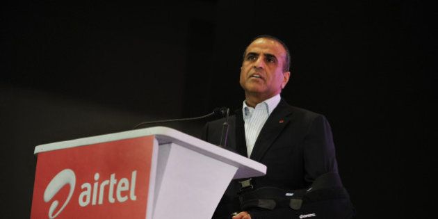 Chairman and Managing Director of the Bharti Airtel Limited, Sunil Mittal delivers his speech during the launch of Airtel's 4G services in Kolkata on April 10, 2012. This is the first 4G service launched in the country and within a span of a month Airtel will launch its 4G service to the next three circles in the country which include Bangalore, Pune and Chandigarh. The company claims that the 4G services will deliver High Definition (HD) video streaming, instant photo and video downloads and high speed on wireless broadband. AFP PHOTO/Dibyangshu SARKAR (Photo credit should read DIBYANGSHU SARKAR/AFP/Getty Images)