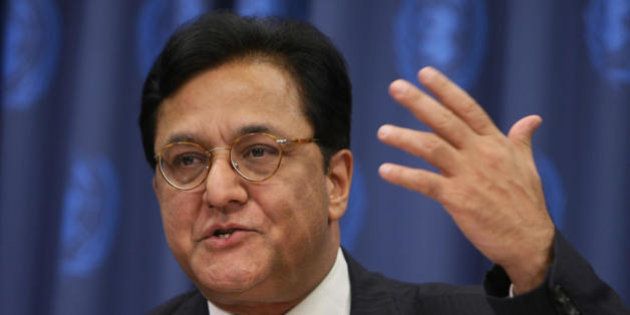 Mr. Rana Kapoor, CEO of the Yes Bank of India, answers questions at a news conference 24 September 2007 at the United Nations in New York. Kapoor is at the UN to attend the meeting on Climate Change. AFP PHOTO/DON EMMERT (Photo credit should read DON EMMERT/AFP/Getty Images)
