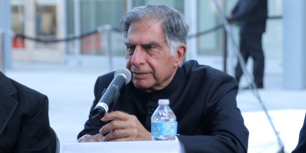 MIAMI BEACH, FL - MAY 15: Ratan Tata speaks during Pritzker Architecture Prize 2015 at New World Symphony on May 15, 2015 in Miami Beach, Florida. (Photo by John Parra/Getty Images for Pritzker Architecture Prize)
