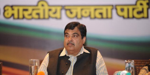 Indian Bharatiya Janata Party (BJP) president, Nitin Gadkari, looks on at a function in New Delhi on November 5,2012. Gadkari has been the target of corruption allegations from anti-corruption activists for alleged financial impropriety in business dealings in connection with his Purti Group, a group of companies with presence across multiple industries such as real estate, energy, and infrastructure . AFP PHOTO/SAJJAD HUSSAIN (Photo credit should read SAJJAD HUSSAIN/AFP/Getty Images)