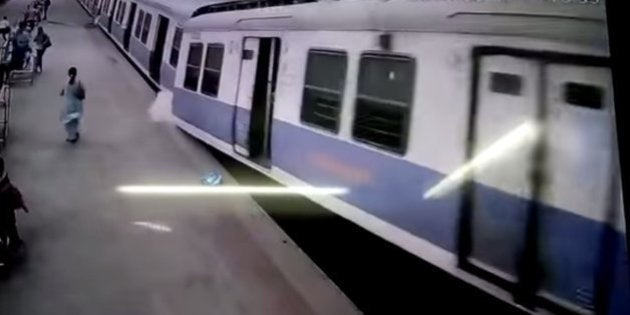 WATCH: CCTV Captures Incredible Moment A Local Train Crashes Into A ...