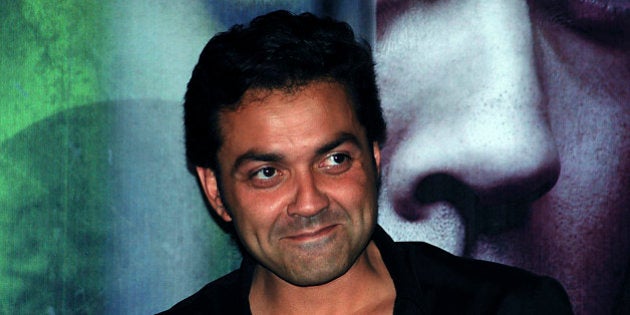 Indian Bollywood actor Bobby Deol poses as he arrives to attend the release of the soundtrack for the Hindi film ï¿½Helpï¿½ in Mumbai, late July 20, 2010. AFP PHOTO/STR (Photo credit should read STRDEL/AFP/Getty Images)