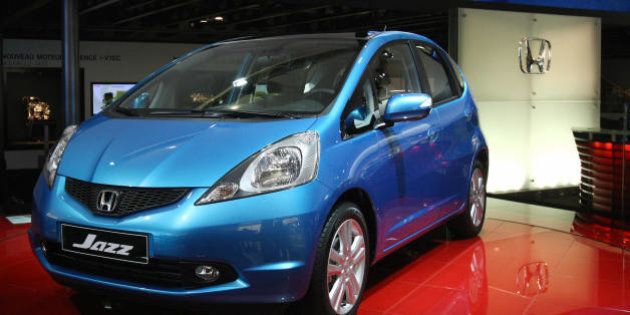 The Honda Jazz is presented on October 3, 2008 at the 2008 Motor show. The Paris motor show opened on October 2 for the press and industry reps. From Saturday October 4 until October 19 it will be open to the public. AFP PHOTO JOEL SAGET (Photo credit should read JOEL SAGET/AFP/Getty Images)