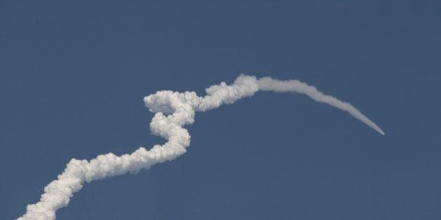 The Polar Satellite Launch Vehicle (PSLV-C24) rocket lifts off, carrying the countryâs second navigational satellite IRNSS-1B from the east coast island of Sriharikota, India, Friday, March 4, 2014. The satellite would form part of the Indian Regional Navigation Satellite System (IRNSS), an equivalent to Global Positioning System of the U.S., according to a local news agency. (AP Photo/Arun Sankar K)