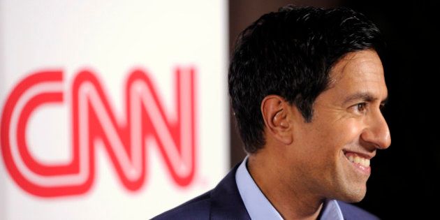 Dr, Sanjay Gupta of CNN poses at the CNN Worldwide All-Star Party, on Friday, Jan. 10, 2014, in Pasadena, Calif. (Photo by Chris Pizzello/Invision/AP)