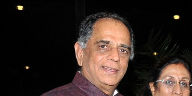 Indian Bollywood film producer Pahlaj Nihalani attends an event to honour politician and former finance minister Yashwant Sinha, who was conferred the Officer of the Legion of Honour in New Delhi earlier in the week, in Mumbai late on June 23, 2015. AFP PHOTO (Photo credit should read STR/AFP/Getty Images)