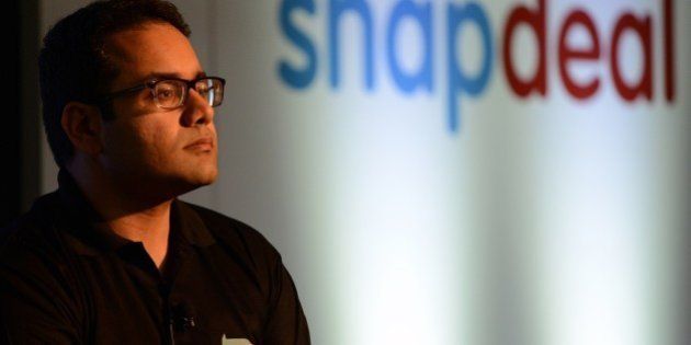 Co-founder and CEO of Snapdeal Kunal Bahl attends a press conference in New Delhi on July 15, 2015. Snapdeal, India's fast-growing e-commerce website, announced the launch of Shopo, a zero commissions marketplace app. AFP PHOTO/MONEY SHARMA (Photo credit should read MONEY SHARMA/AFP/Getty Images)