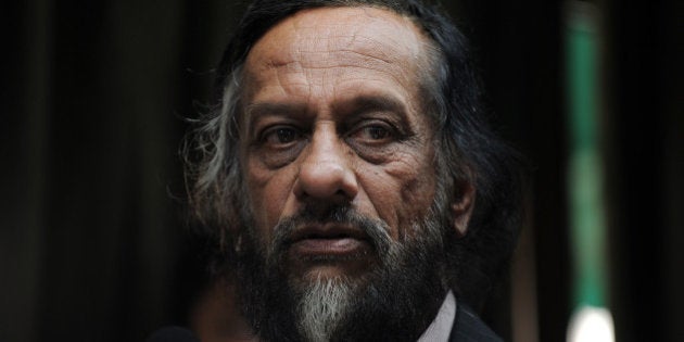 Director General of the Energy and Resources Institute (TERI) R.K. Pachauri addresses mediapersons in New Delhi on January 23, 2010. The head of the UN's climate science panel said January 23 that a doomsday prediction about the fate of Himalayan glaciers was 'a regrettable error.' Pachauri, chairman of the Nobel-winning Intergovernmental Panel on Climate Change (IPCC) said in an emailed statement to media outlets that the mistake arose out of 'established procedures not being diligently followed.' AFP PHOTO/ MANAN VATSYAYANA (Photo credit should read MANAN VATSYAYANA/AFP/Getty Images)